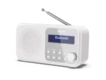 Sharp DR-P420(WH) Tokyo Portable Digital Radio, FM/DAB/DAB+, Bluetooth 5.0, USB or Battery Powered, Snowy White   Sharp   Tokyo Portable Digital Radio   DR-P420(WH)   Bluetooth   White