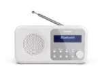 Sharp DR-P420(WH) Tokyo Portable Digital Radio, FM/DAB/DAB+, Bluetooth 5.0, USB or Battery Powered, Snowy White   Sharp   Tokyo Portable Digital Radio   DR-P420(WH)   Bluetooth   White