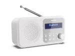 Sharp DR-P420(WH) Tokyo Portable Digital Radio, FM/DAB/DAB+, Bluetooth 5.0, USB or Battery Powered, Snowy White   Sharp   Tokyo Portable Digital Radio   DR-P420(WH)   Bluetooth   White