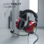 Thrustmaster   Gaming Headset   DTS T Racing Scuderia Ferrari Edition   Wired   Over-Ear   Red/Black