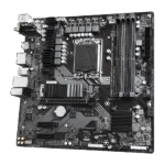 Gigabyte   B760M DS3H AX DDR4 1.0 M/B   Processor family Intel   Processor socket  LGA1700   DDR4 DIMM   Memory slots 4   Supported hard disk drive interfaces 	SATA, M.2   Number of SATA connectors 4   Chipset Intel B760 Express   Micro ATX
