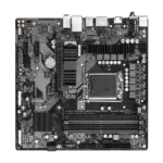 Gigabyte   B760M DS3H AX DDR4 1.0 M/B   Processor family Intel   Processor socket  LGA1700   DDR4 DIMM   Memory slots 4   Supported hard disk drive interfaces 	SATA, M.2   Number of SATA connectors 4   Chipset Intel B760 Express   Micro ATX