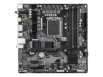 Gigabyte   B760M DS3H AX DDR4 1.0 M/B   Processor family Intel   Processor socket  LGA1700   DDR4 DIMM   Memory slots 4   Supported hard disk drive interfaces 	SATA, M.2   Number of SATA connectors 4   Chipset Intel B760 Express   Micro ATX