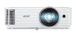 Acer   S1386WHn   WXGA (1280×800)   3600 ANSI lumens   White   Lamp warranty 12 month(s)