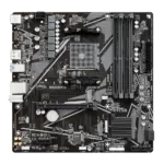 Gigabyte   B550M K 1.0 M/B   Processor family AMD   Processor socket AM4   DDR4 DIMM   Memory slots 4   Supported hard disk drive interfaces 	SATA, M.2   Number of SATA connectors 4   Chipset AMD B550   Micro ATX