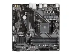 Gigabyte   B550M K 1.0 M/B   Processor family AMD   Processor socket AM4   DDR4 DIMM   Memory slots 4   Supported hard disk drive interfaces 	SATA, M.2   Number of SATA connectors 4   Chipset AMD B550   Micro ATX