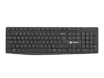 Natec   Keyboard and Mouse   Squid 2in1 Bundle   Keyboard and Mouse Set   Wireless   US   Black   Wireless connection