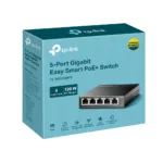TP-LINK   5-Port Gigabit Easy Smart Switch with 4-Port PoE+   TL-SG105MPE   Managed L2   Desktop   60 month(s)