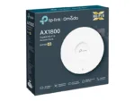 TP-LINK   TP-Link EAP620 AX1800 Ceiling Mount WiFi 6 Access Point   EAP620   802.11ax   1201+574 Mbit/s   10/100/1000 Mbit/s   Ethernet LAN (RJ-45) ports 1   MU-MiMO Yes   PoE in   Antenna type Internal
