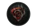 Genesis Tellur 400 Round Lava Floor Mat   Black