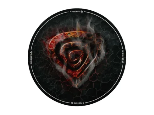 Genesis Tellur 400 Round Lava Floor Mat   Black