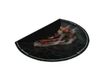 Genesis Tellur 400 Round Lava Floor Mat   Black