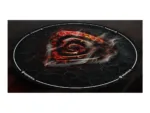 Genesis Tellur 400 Round Lava Floor Mat   Black