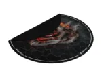 Genesis Tellur 400 Round Lava Floor Mat   Black