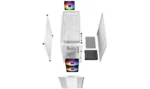Deepcool   ARGB Micro-ATX CASE   CC360   White   Mini-ITX / Micro-ATX   ATX PS2 （maximum length: 160mm）