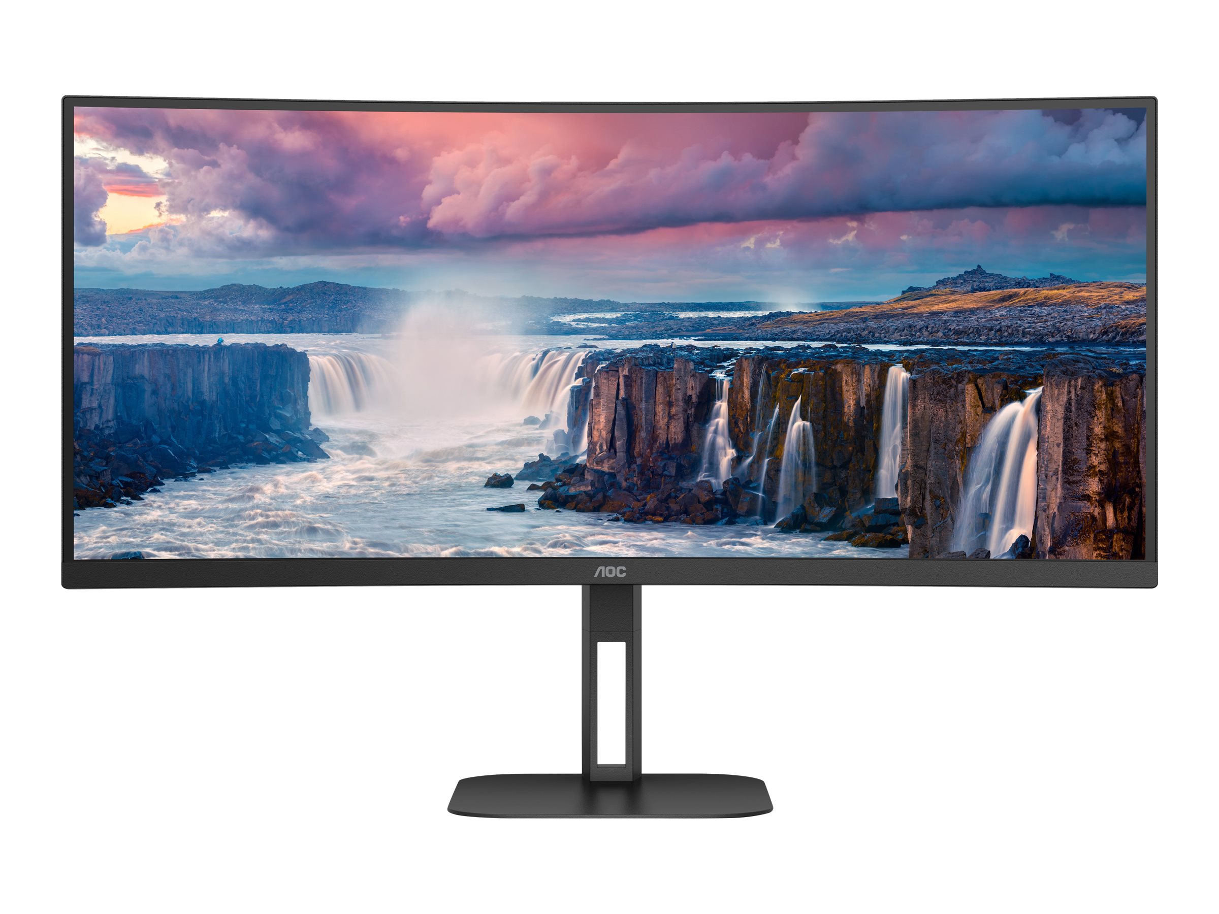 399198-cu34v5c-bk-4038986110198-0.webp AOC Curved Monitor CU34V5C/BK 34 ” VA WQHD 21:9 100 Hz 4 ms 3440 x 1440 300 cd/m² HDMI ports quantity 1