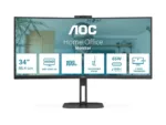 AOC   Curved Monitor   CU34V5C/BK   34 ”   VA   WQHD   21:9   100 Hz   4 ms   3440 x 1440   300 cd/m²   HDMI ports quantity 1