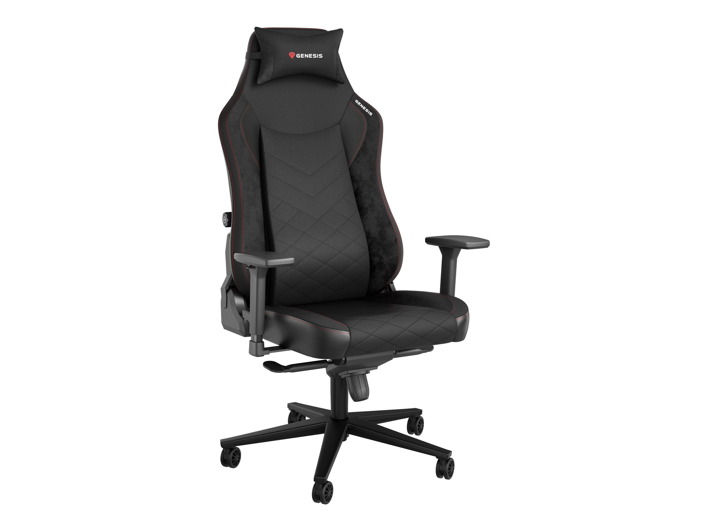399352-nfg-2050-5901969439601-0.webp Genesis Gaming Chair Nitro 890 G2 Backrest upholstery material: Eco leather, Seat upholstery material: Eco leather, Base material: Metal, Castors material: Nylon with CareGlide coating Black/Red