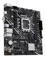 Mainboard ASUS Intel H610 LGA1700 Micro-ATX Memory DDR5 Memory slots 2 1xPCI-Express 3.0 1x 1xPCI-Express 4.0 16x 1xM.2 1x15pin D-sub 1xHDMI 4xUSB 2.0 2xUSB 3.2 1xPS/2 1xRJ45 3xAudio port PRIMEH610M-K