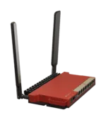 Routeris L009UiGS-2HaxD-IN, šoninis vaizdas su 8 RJ-45 Ethernet prievadais