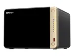 QNAP   6-Bay desktop NAS   TS-664-8G   Intel Celeron   N5095 4-core   Processor frequency 2.9 GHz   8 GB   DDR4