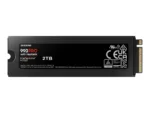 Samsung 990 PRO SSD su heatsink, M.2 2280, šoninis vaizdas