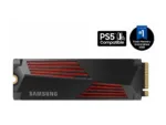 SSD 990 PRO su Heatsink, matomas iš šono su jungtimis