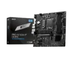 MSI   PRO B760M-P DDR4   Processor family Intel   Processor socket  LGA1700   DDR4 DIMM   Memory slots 4   Supported hard disk drive interfaces 	SATA, M.2   Number of SATA connectors 4   Chipset Intel B760   mATX