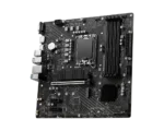 MSI   PRO B760M-P DDR4   Processor family Intel   Processor socket  LGA1700   DDR4 DIMM   Memory slots 4   Supported hard disk drive interfaces 	SATA, M.2   Number of SATA connectors 4   Chipset Intel B760   mATX