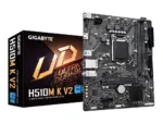 Gigabyte   H510M K V2 1.0 M/B   Processor family Intel   Processor socket  LGA1200   DDR4 DIMM   Memory slots 2   Supported hard disk drive interfaces 	SATA, M.2   Number of SATA connectors 2   Chipset Intel H470 Express   Micro ATX