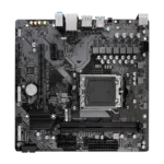 Gigabyte   A620M H 1.0 M/B   Processor family AMD   Processor socket AM5   DDR5 DIMM   Memory slots 2   Supported hard disk drive interfaces SATA, M.2   Number of SATA connectors 4   Chipset AMD A620   Micro ATX