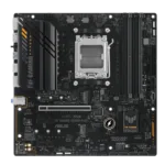 Asus   TUF GAMING A620M-PLUS   Processor family AMD   Processor socket AM5   DDR5 DIMM   Memory slots 4   Supported hard disk drive interfaces 	SATA, M.2   Number of SATA connectors 4   Chipset  AMD A620   Micro-ATX