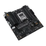Asus   TUF GAMING A620M-PLUS   Processor family AMD   Processor socket AM5   DDR5 DIMM   Memory slots 4   Supported hard disk drive interfaces 	SATA, M.2   Number of SATA connectors 4   Chipset  AMD A620   Micro-ATX
