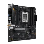 Asus   TUF GAMING A620M-PLUS WIFI   Processor family AMD   Processor socket AM5   DDR5 DIMM   Memory slots 4   Supported hard disk drive interfaces 	SATA, M.2   Number of SATA connectors 4   Chipset AMD A620   Micro-ATX