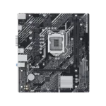 Asus   PRIME H510M-K R2.0   Processor family Intel   Processor socket  LGA1200   DDR4 DIMM   Memory slots 2   Supported hard disk drive interfaces 	SATA, M.2   Number of SATA connectors 4   Chipset  Intel H470   micro-ATX