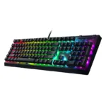 Razer   Mechanical Gaming Keyboard   BlackWidow V4 X   Mechanical Gaming Keyboard   Wired   US   Black   Yellow Mechanical Switches (Linear)