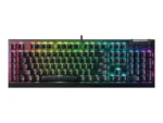 Razer   Mechanical Gaming Keyboard   BlackWidow V4 X   Mechanical Gaming Keyboard   Wired   US   Black   Yellow Mechanical Switches (Linear)