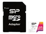 Silicon Power   microSDHC UHS-I Memory Card   Elite   64 GB   microSDHC/SDXC   Flash memory class 10