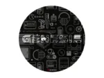 Genesis Protective Floor Mat Tellur 300 Round Gear Polyester   Floor Mat   Multicolor