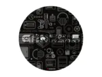 Genesis Protective Floor Mat Tellur 300 Round Gear Polyester   Floor Mat   Multicolor
