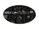 Genesis Protective Floor Mat Tellur 300 Round Gear Polyester   Floor Mat   Multicolor