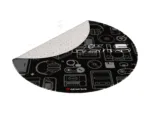 Genesis Protective Floor Mat Tellur 300 Round Gear Polyester   Floor Mat   Multicolor