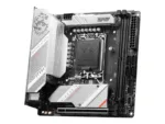 MSI   MPG B760I EDGE WIFI   Processor family Intel   Processor socket  LGA1700   DDR5 DIMM   Memory slots 2   Supported hard disk drive interfaces SATA, M.2   Number of SATA connectors 4   Chipset Intel B760   Mini-ITX