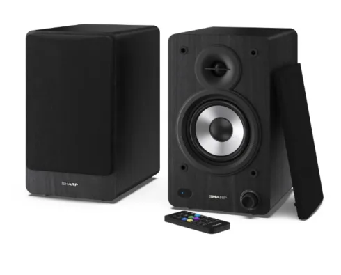 Sharp CP-SS30 Bookshelf Speakers, Black   Sharp   Speakers   CP-SS30(BK) Bookshelf   60 W   Bluetooth   Black   Wireless connection