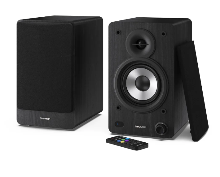 408978-cp-ss30-bk-4974019216577-0.webp Sharp CP-SS30 Bookshelf Speakers, Black Sharp Speakers CP-SS30(BK) Bookshelf 60 W Bluetooth Black Wireless connection
