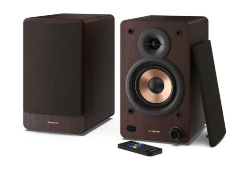 Sharp CP-SS30 Bookshelf Speakers, Brown   Sharp   Speakers   CP-SS30(BR) Bookshelf   60 W   Bluetooth   Brown   Wireless connection