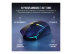 Corsair   Gaming Mouse   NIGHTSABRE RGB   Wireless   Bluetooth, 2.4 GHz   Black