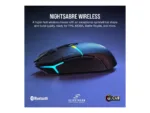 Corsair   Gaming Mouse   NIGHTSABRE RGB   Wireless   Bluetooth, 2.4 GHz   Black