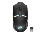 Corsair   Gaming Mouse   NIGHTSABRE RGB   Wireless   Bluetooth, 2.4 GHz   Black
