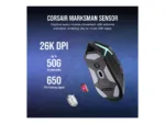 Corsair   Gaming Mouse   NIGHTSABRE RGB   Wireless   Bluetooth, 2.4 GHz   Black